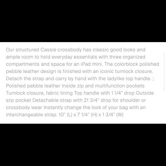 Coach Cassie NWT in color block - Picture 5 of 6